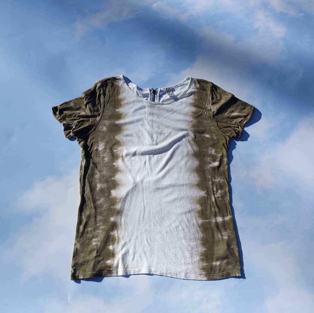 Tie Dye Zipper Top Hippie Boho Top